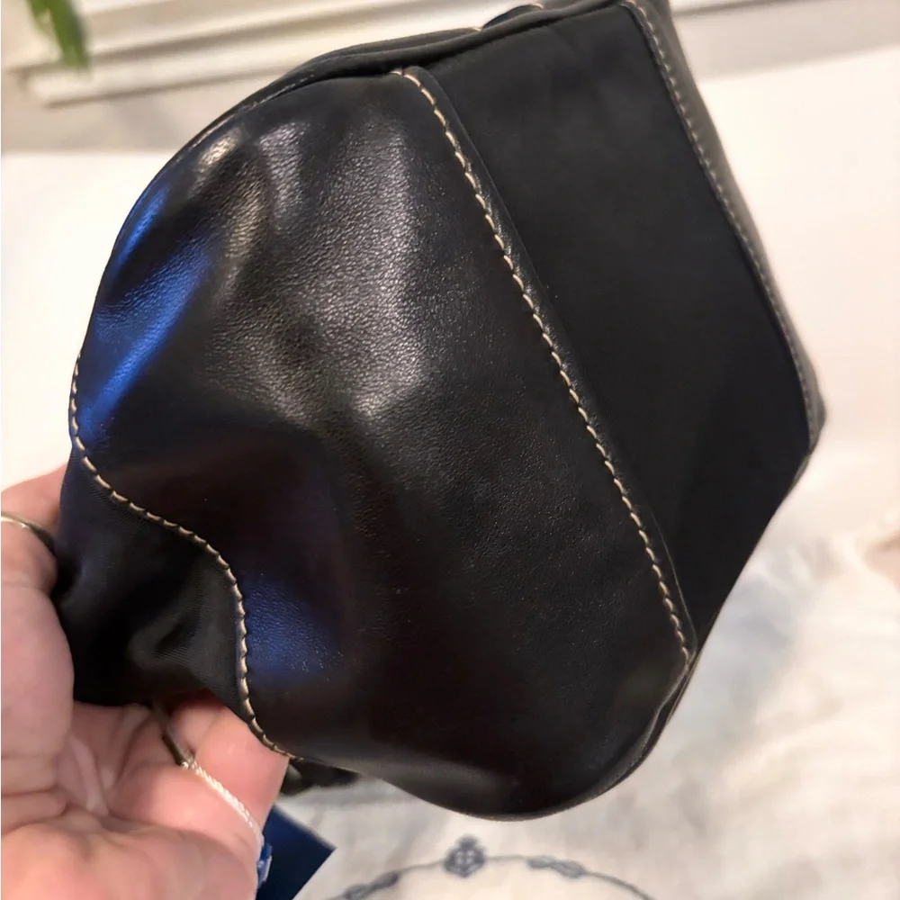 PRADA Black Leather & Nylon Mini Tassle Bag W/ COA & Dustbag LIKE NEW! - Picture 10 of 16